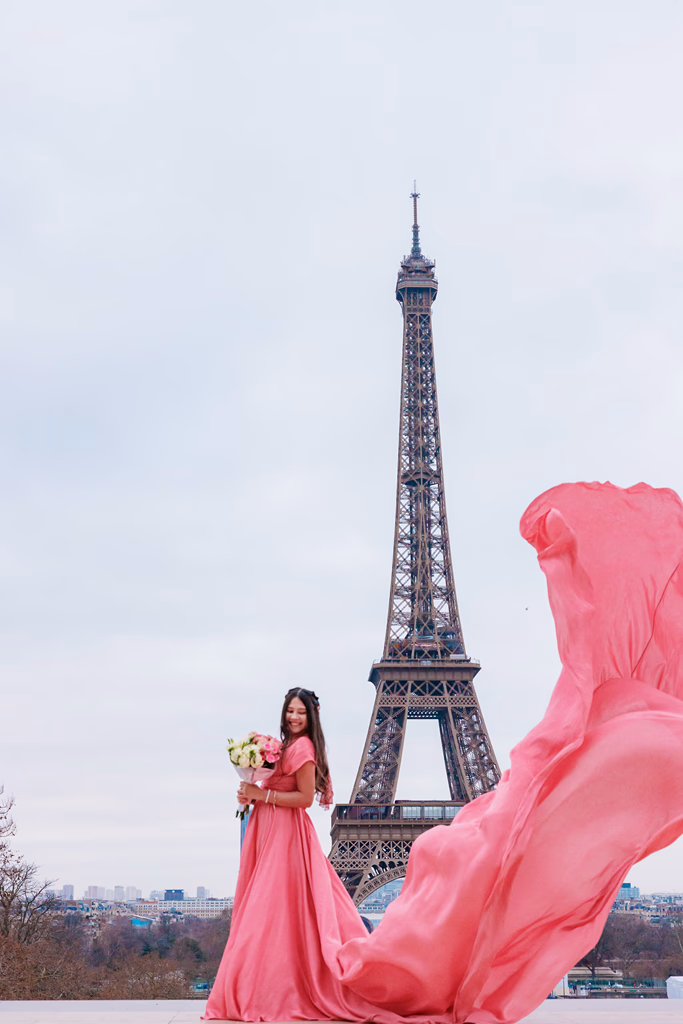 Eiffel Tower Quinceanera Photoshoot Paris 26